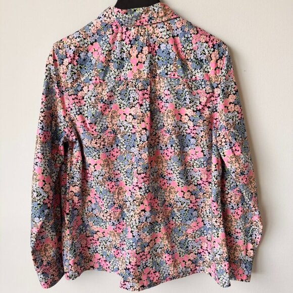 Charter Club Relaxed Fit Floral Button-Down Shirt - Picture 4 of 6